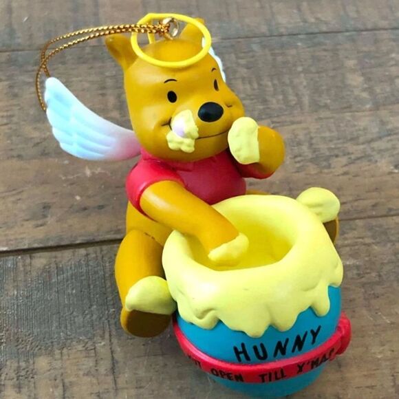 Vintage Disney Winnie The Pooh Angel Grolier Christmas Ornament - Picture 1 of 3